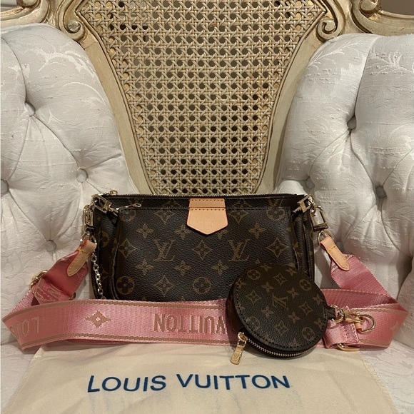 Louis Vuitton Brown Monogram Crossbody Bag Set - Picture 1 of 1